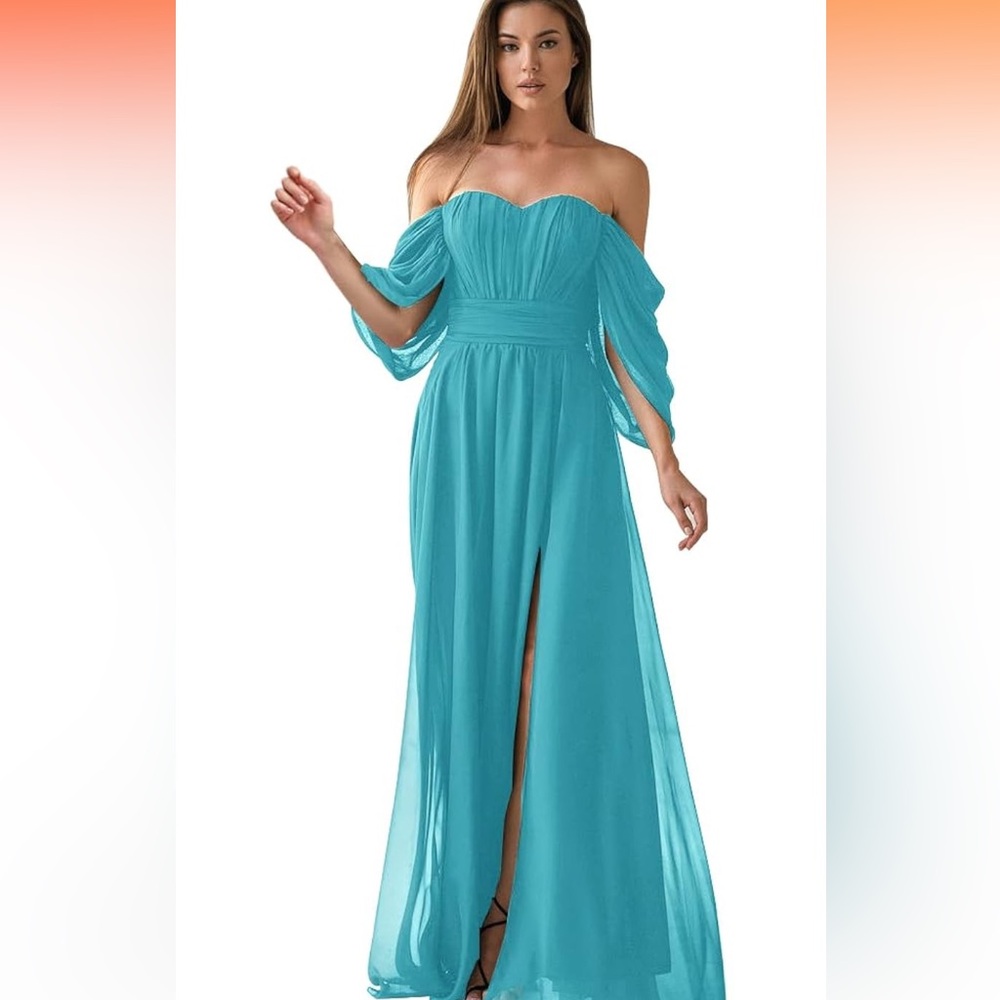 NWT Plus size formal dress turquoise (size 24w)